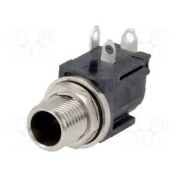 1 pcs x SWITCHCRAFT - RASPC10PS - Socket, DC supply, male, with peg, on PCBs, THT, Plating: tinned