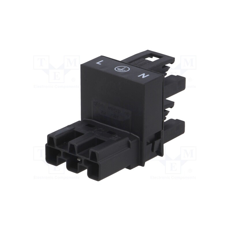 1 pcs x WAGO - 770-634 - Transition: T adapter, male,female x2, 770,WINSTA, 25A, 250V, Y