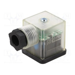 1 pcs x MURR ELEKTRONIK - 7000-29165-0000000 - Connector: valve connector, plug, form A, 18mm, female, PIN: 3, 230V