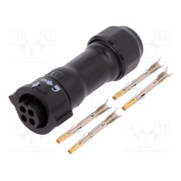 1 pcs x AMPHENOL LTW - BB-04BFFA-QL8LPP - Connector: circular, female, plug, crimped, PIN: 4, 18AWG÷16AWG