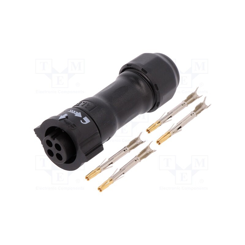 1 pcs x AMPHENOL LTW - BB-04BFFA-QL8LPP - Connector: circular, female, plug, crimped, PIN: 4, 18AWG÷16AWG