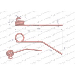 The spring reel finger of the claas motowidel