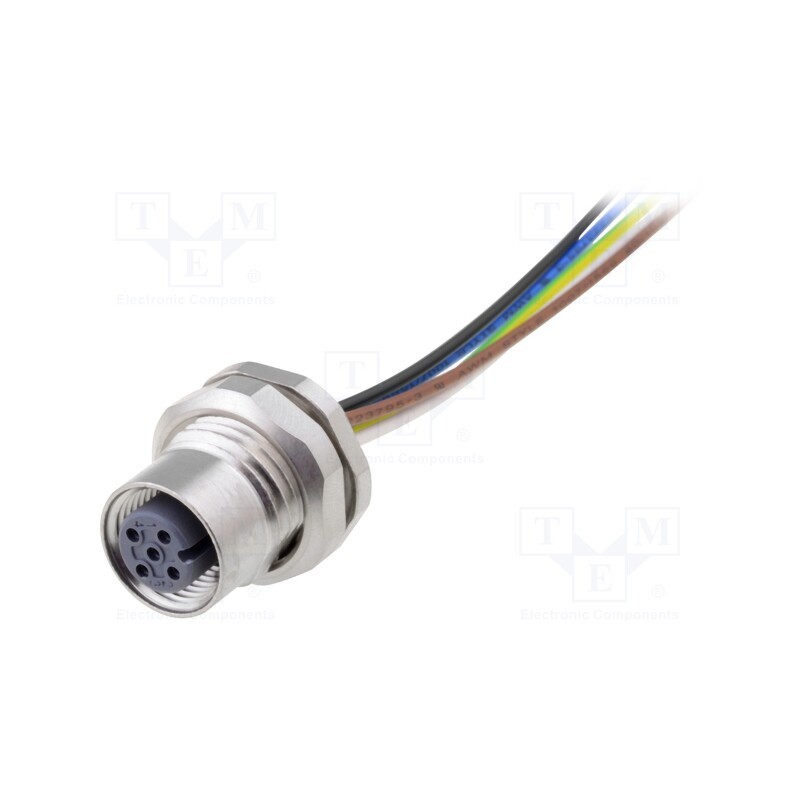 1 pcs x CONEC - SAL-12-FKH5-0,5 - Socket, M12, PIN: 5, female, A code-DeviceNet / CANopen, cables