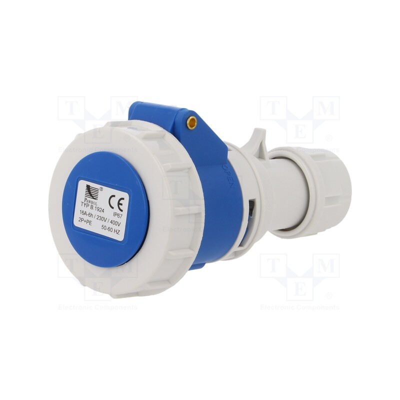 1 pcs x PAWBOL - B.1924 - Connector: AC supply, plug, female, 16A, 400VAC, IEC 60309, IP67