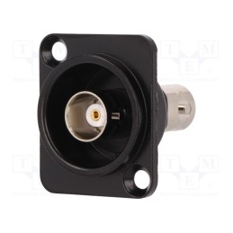 1 pcs x CLIFF - CP30125 - Coupler, BNC socket,both sides, insulated, 50Ω, black, Mat: metal
