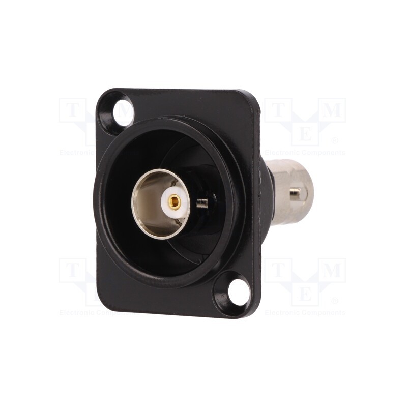 1 pcs x CLIFF - CP30125 - Coupler, BNC socket,both sides, insulated, 50Ω, black, Mat: metal