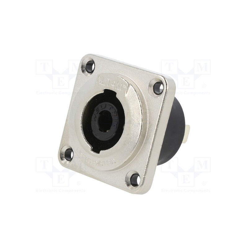 1 pcs x NEUTRIK - NLT4MPXX - SPEAKON TX-PANEL 4POLE MALE
