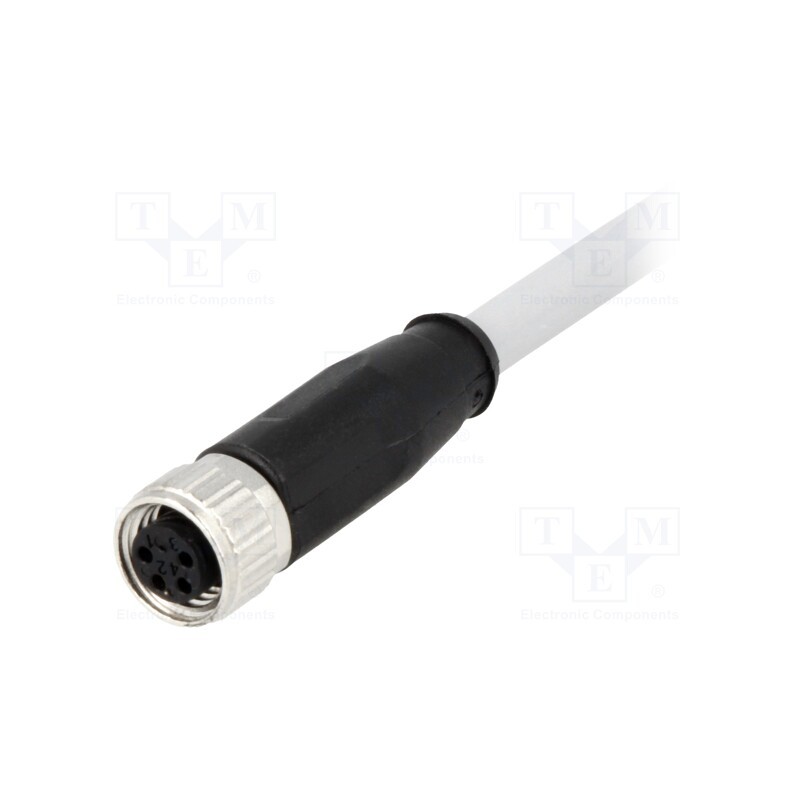 1 pcs x HARTING - 21348100481020 - Connector: M8, female, PIN: 4, straight, with lead, plug, 2m, PVC