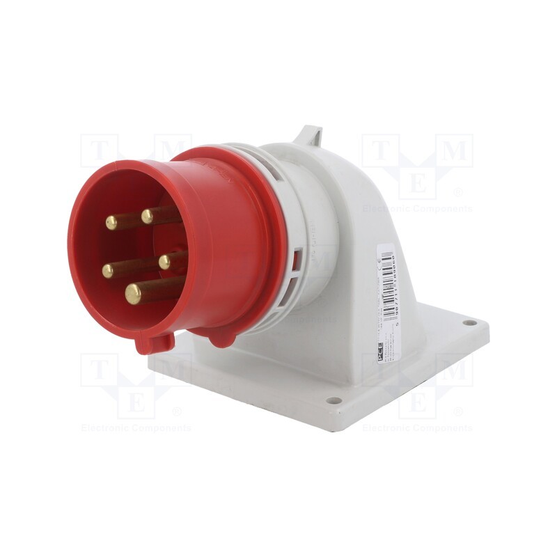 1 pcs x PCE - 77715-6 - Connector: AC supply 3-phase, socket, male, 16A, 400VAC, IEC 60309