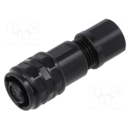 1 pcs x WEIPU - SA610/S3IIB - Plug, SA6, female, PIN: 3, IP67, 3.5÷4mm, 3A, soldering, for cable