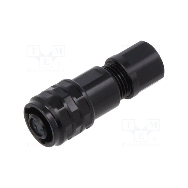 1 pcs x WEIPU - SA610/S3IIB - Plug, SA6, female, PIN: 3, IP67, 3.5÷4mm, 3A, soldering, for cable