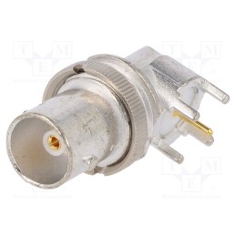 1 pcs x MOLEX - 731713356 - Socket, BNC, female, angled 90°, 75Ω, THT, on PCBs, PTFE
