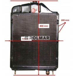 Copper radiator 912 914 old type, lower mounting