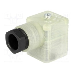 1 pcs x HIRSCHMANN - 933737212 GDML 2011 LED 24 VR YE SCHWARZ - Connector: valve connector, plug, form A, 18mm, female, PIN: 3, 