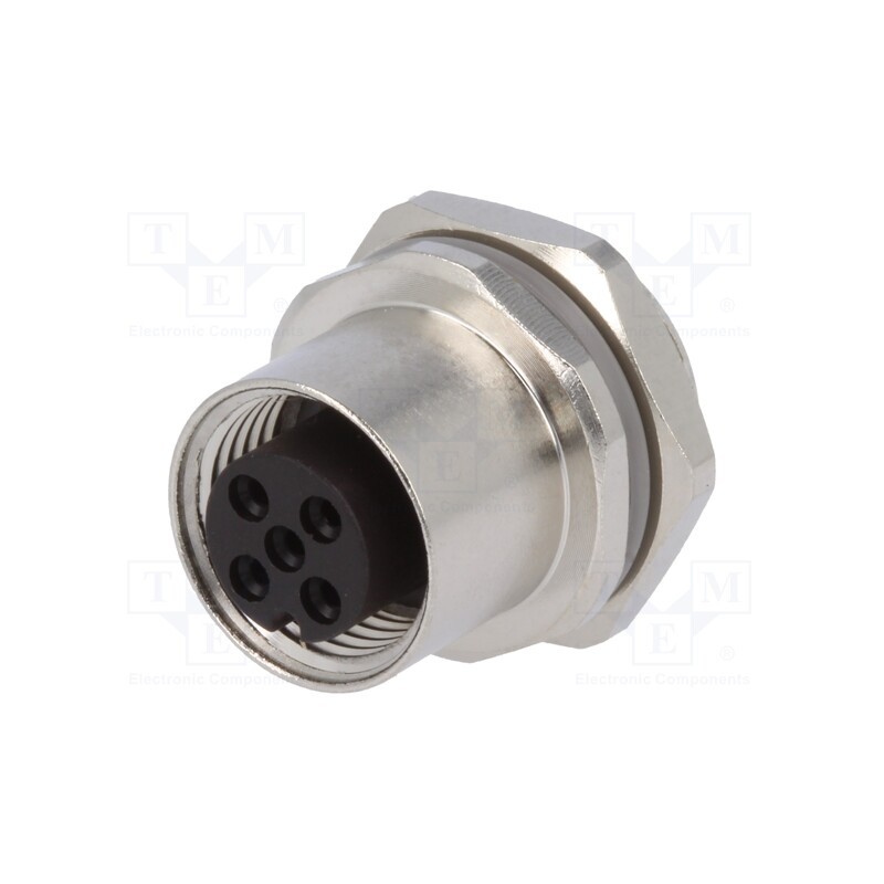 1 pcs x TE Connectivity - T4133012051-000 - Socket, M12, PIN: 5, female, A code-DeviceNet / CANopen, soldering