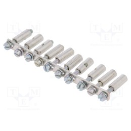 1 pcs x WEIDMu00dcLLER - 0457000000 Q 10 SAK6N - Screw bridge, ways: 10, SAK6