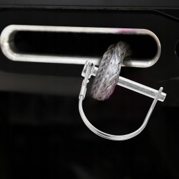 PTO hitch pin locking the shaft