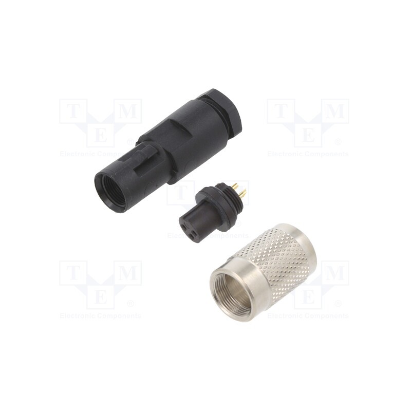 1 pcs x BINDER - 99 0406 00 03 - Connector: M9, plug, female, Plating: gold-plated, 125V, IP67, PIN: 3