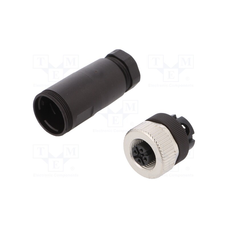 1 pcs x WEIDMu00dcLLER - 1807230000 SAIB-4/9 - Plug, M12, PIN: 4, female, A code-DeviceNet / CANopen, for cable