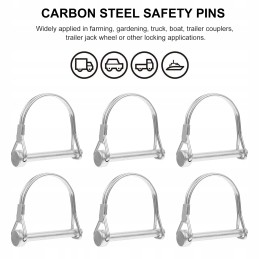 Heavy duty insurance pin, safety connector, 8 pcs