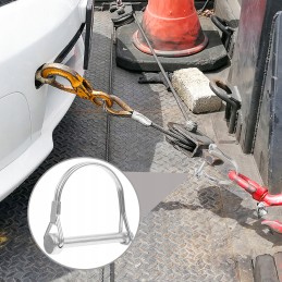 Heavy duty insurance pin, safety connector, 8 pcs