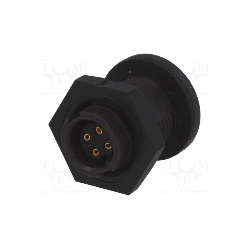 1 pcs x SWITCHCRAFT - EN2P4F22P - Connector: circular, EN2, socket, female, THT, for panel mounting