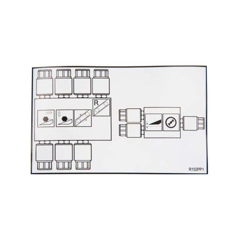 R152pp1 sticker 12 x 7 5cm