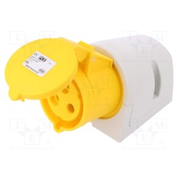 1 pcs x PCE - 123-4 - Connector: AC supply, socket, female, 32A, 110VAC, IEC 60309, IP44