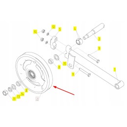 100084287 grain elevator pulley