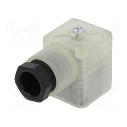 1 pcs x HIRSCHMANN - 932332002 GDML 2011 LED 24 SCHWARZ - Connector: valve connector, plug, form A, 18mm, female, PIN: 3, PG11