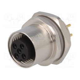 1 pcs x TE Connectivity - T4143012051-000 - Socket, M12, PIN: 5, female, A code-DeviceNet / CANopen, THT, IP67