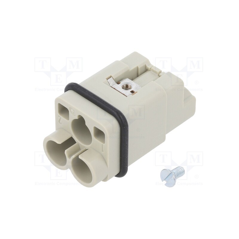 1 pcs x HARTING - 9120023051 - Connector: HDC, contact insert, male, Han Q, PIN: 3, 2P+PE, size 3A