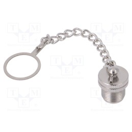 1 pcs x BULGIN - PXMBNI12CAM - Protection cover, female M12 connectors, IP67, metal