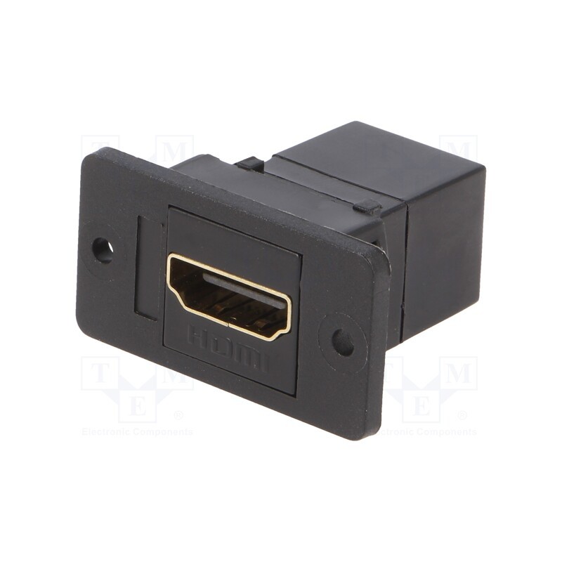 1 pcs x CLIFF - CP30600GX - Coupler, HDMI socket,both sides, SLIM, gold-plated, 29mm