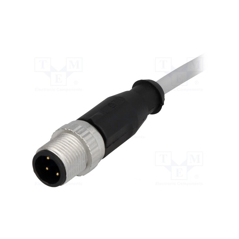 1 pcs x HARTING - 21348400484020 - Plug, M12, PIN: 4, male, A code-DeviceNet / CANopen, 2m, straight
