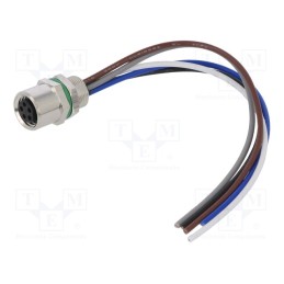 1 pcs x DEGSON ELECTRONICS - SD-M8B-05P-FF-SH7B10-00A(H) - Connector: M8, female, PIN: 5, straight, for panel mounting, socket