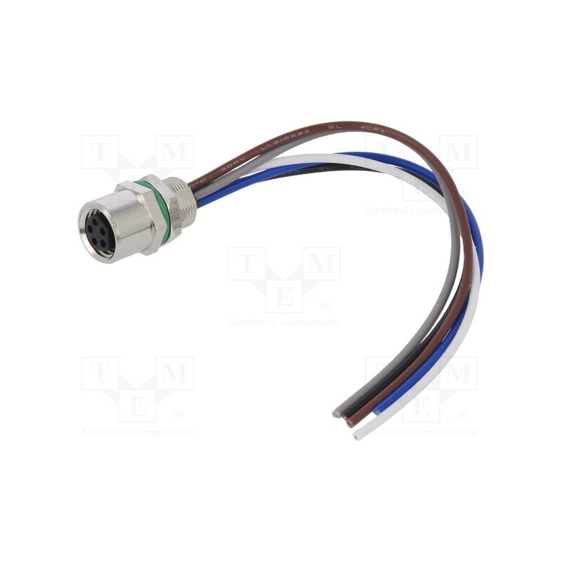 1 pcs x DEGSON ELECTRONICS - SD-M8B-05P-FF-SH7B10-00A(H) - Connector: M8, female, PIN: 5, straight, for panel mounting, socket