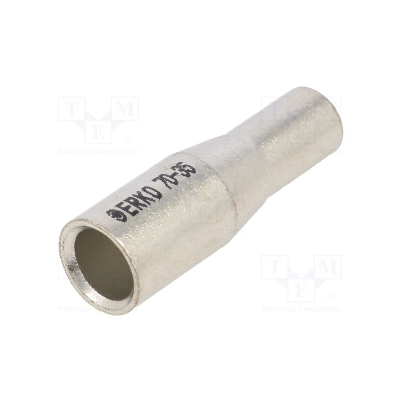 1 pcs x ERKO - KLR_70-35/1 - Tip: butt splice, reductive, copper, tinned, crimped, for cable