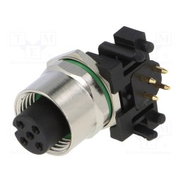 1 pcs x DEGSON ELECTRONICS - SR-M12A-04P-FF-SF7003-00A(H) - Socket, M12, PIN: 4, female, A code-DeviceNet / CANopen, THT, 250V