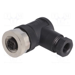 1 pcs x TE Connectivity - T4112401051-000 - Plug, M12, PIN: 5, female, B code-Profibus, for cable, IP67, 60V, 4A