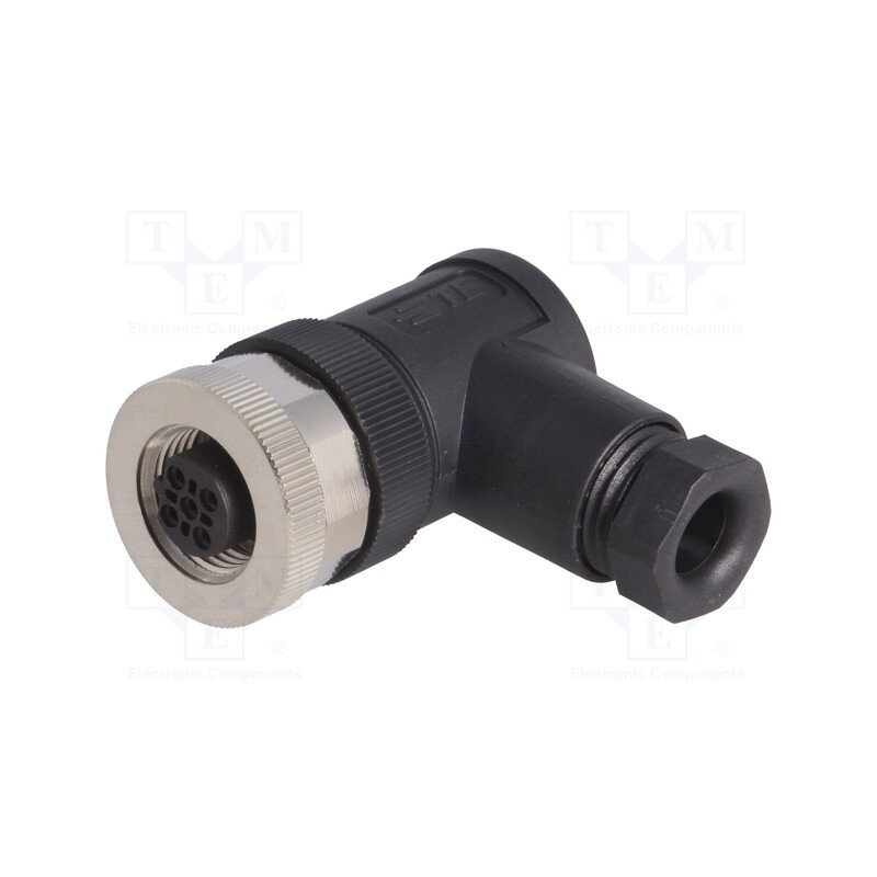 1 pcs x TE Connectivity - T4112401051-000 - Plug, M12, PIN: 5, female, B code-Profibus, for cable, IP67, 60V, 4A