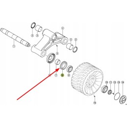 764332 0 tracker support wheel seal