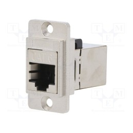 1 pcs x CLIFF - CP30722SM - Coupler, DUALSLIM, Cat: 6, shielded, Layout: 8p8c, 29mm, Mat: metal