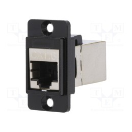 1 pcs x CLIFF - CP30722SMB - Coupler, DUALSLIM, Cat: 6, shielded, Layout: 8p8c, 29mm, Mat: metal