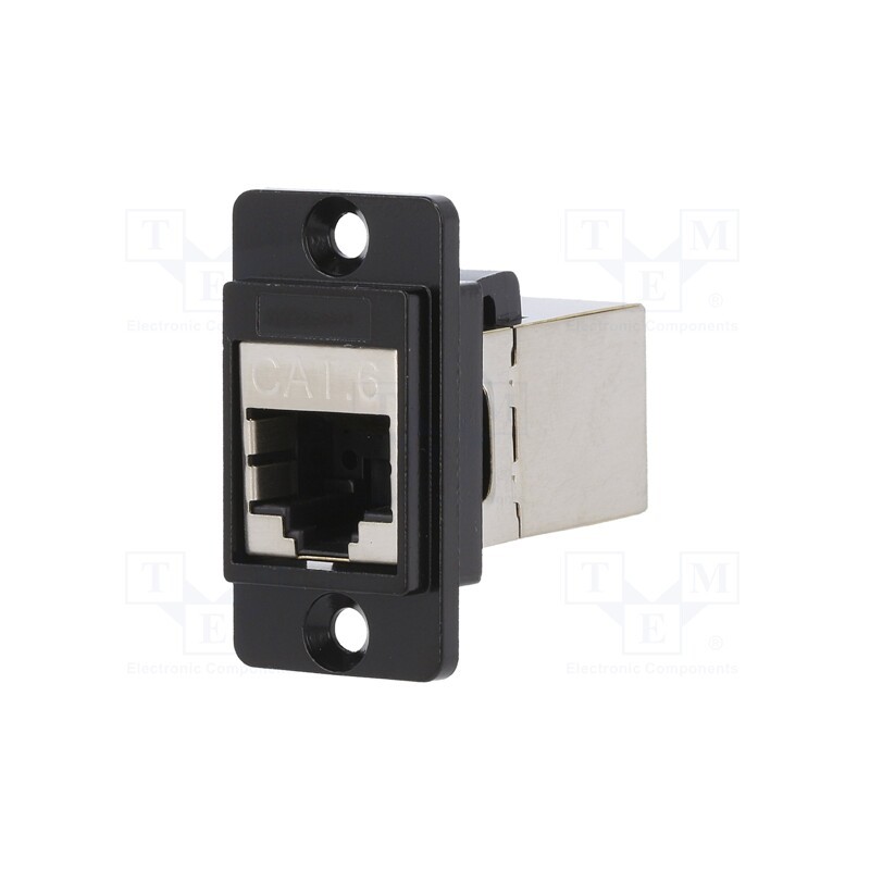 1 pcs x CLIFF - CP30722SMB - Coupler, DUALSLIM, Cat: 6, shielded, Layout: 8p8c, 29mm, Mat: metal