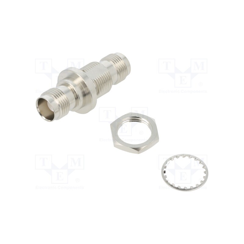 1 pcs x AMPHENOL RF - 122340 - Straight, 50Ω, POM, gold-plated, Transition: coupler