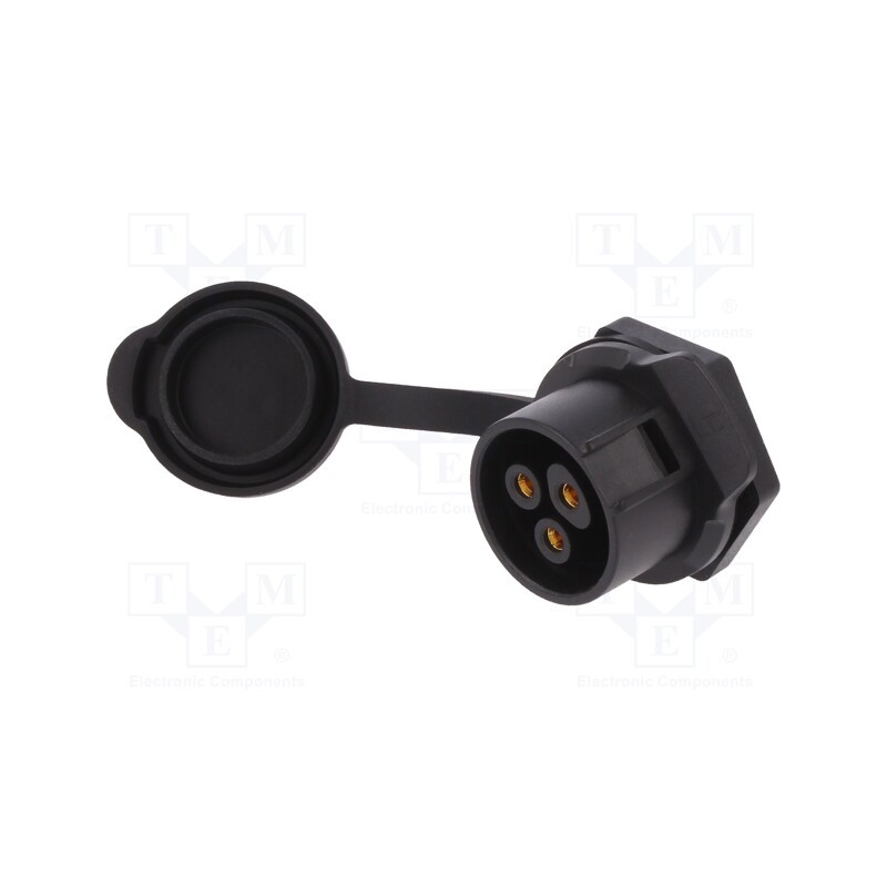1 pcs x LUTRONIC - 2247 - Connector: circular, socket, size 20, 02, female, PIN: 3, for latch