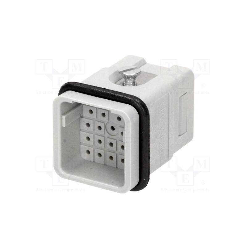 1 pcs x HARTING - 9120213001 - Connector: HDC, contact insert, male, Han Q, PIN: 21, size 3A, 6.5A