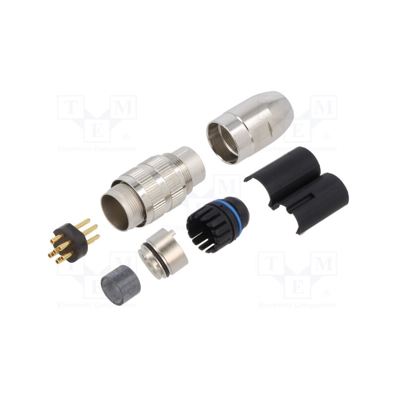 1 pcs x LUMBERG - 0332 06 - Connector: M16, plug, male, soldering, for cable, PIN: 6, 5A, 250V