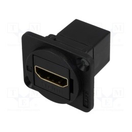 1 pcs x CLIFF - CP30200G - Coupler, HDMI socket,both sides, shielded, XLR standard, 19x24mm